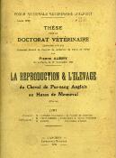 <i>P. Aubry</i><br>La reproduction & l'élevage<br>du cheval de pur-sang anglais<br>au haras de Menneval (Eure)