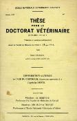 <i>M. Paulus</i><br>Contribution à l'étude<br>de l'âge du chevreuil<br>d'après les dents.<br>Thèse pour le doctorat vétérinaire