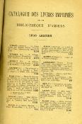 <i>Lequien</i><br>Catalogue des livres imprimés.<br>Legs Lequien