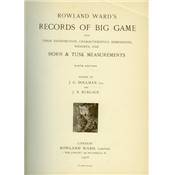 Rowland Ward's records of big game.<br>1928. 9th edition.<br>All continents