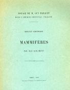 <i>M. Kollmann</i><br>Mammifères