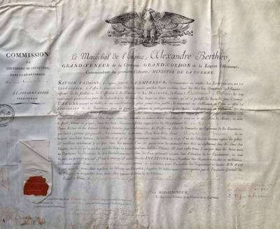 Brevet de lieutenant de louveterie.<br>1806