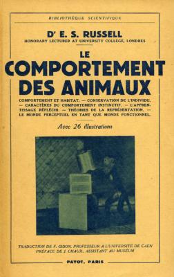<i>E. S. Russell</i><br>Le comportement des animaux