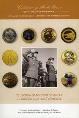 Boutons de vénerie.<br>Collection du général de la Ferté-Sénectère