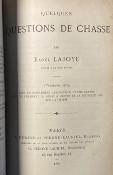 <i>R. Lajojoye</i><br>Quelques questions de chasse.<br>1re, 2e et 3e séries