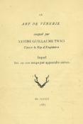 <i>G. Twiti</i><br>Le art de vénerie,<br>composé par mestre Guillaume Twici,<br>venour le roy d'Engleterre,<br>lequel fist en son temps pur apprendre autres