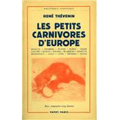 <i>R. Thévenin</i><br>Les petits carnivores d'Europe