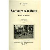 <i>J. Jaquet</i><br>Souvenirs de la hutte.<br>Récits de chasse