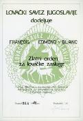 <i>F. Edmond-Blanc</i><br>Diplômes de chasse