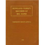 Rowland Ward's records of big game.<br>1969. 13th edition. Africa