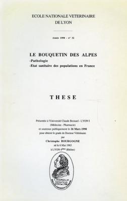 <i>C. Bourgogne</i><br>Le bouquetin des Alpes.<br>Pathologie.<br>État sanitaire des populations en France